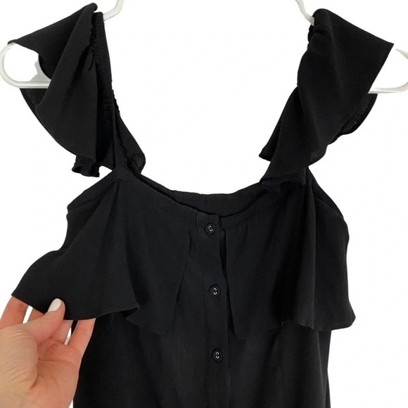 Privacy Please x Revolve Norval Off Shoulder Little Black Dress Womens Size XS - Picture 4 of 13